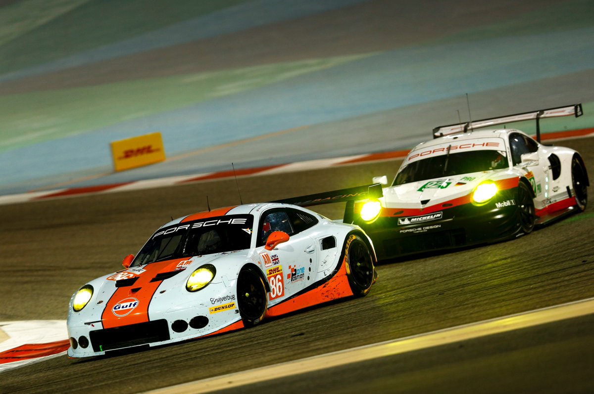 PorscheRaces's tweet photo. #WEC - Porsche customer team @Gulf_Racing will also race with a Porsche #911RSR in the GTE-Am class @FIAWEC https://t.co/zbFqmfg7su