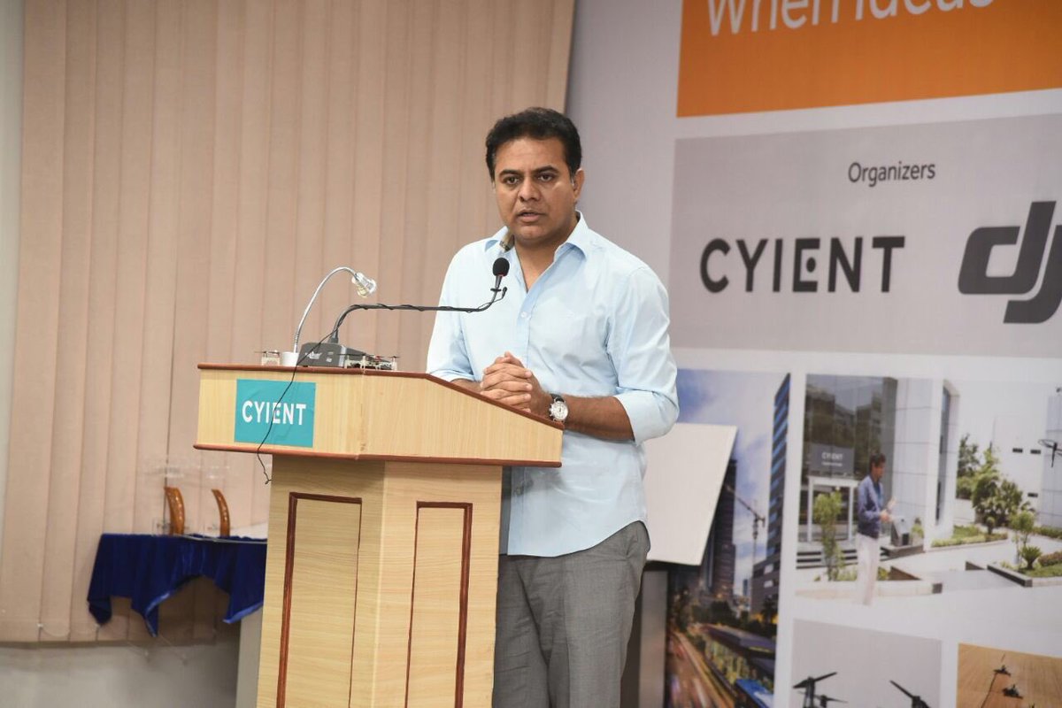 KTRBRS's tweet photo. Drone technologies have the potential to have a very large societal impact. Precision agriculture, Urban planning, Law enforcement, Mining etc

Was happy to be a part of Hackadrone at Cyient &amp; meet some brilliant youngsters wanting to change the world for better with drone tech https://t.co/b4ctwZsMQT
