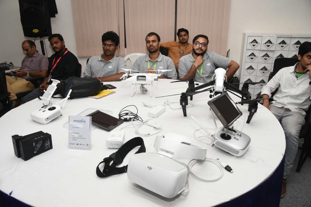 KTRBRS's tweet photo. Drone technologies have the potential to have a very large societal impact. Precision agriculture, Urban planning, Law enforcement, Mining etc

Was happy to be a part of Hackadrone at Cyient &amp; meet some brilliant youngsters wanting to change the world for better with drone tech https://t.co/b4ctwZsMQT