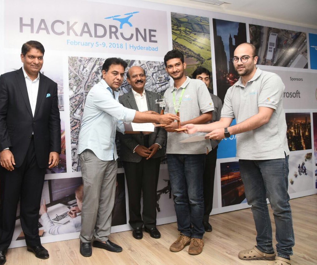 KTRBRS's tweet photo. Drone technologies have the potential to have a very large societal impact. Precision agriculture, Urban planning, Law enforcement, Mining etc

Was happy to be a part of Hackadrone at Cyient &amp; meet some brilliant youngsters wanting to change the world for better with drone tech https://t.co/b4ctwZsMQT