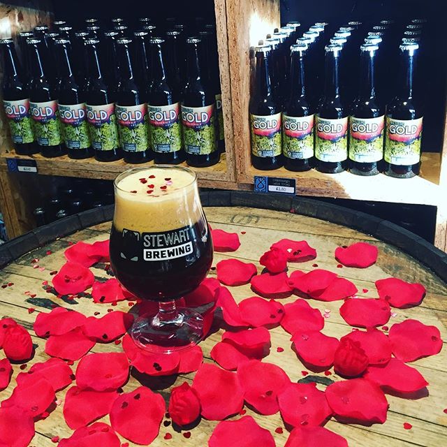 We’ve got a bit too into the cheesiness of Valentines Day and created a limited edition beer on our Craft Beer Kitchen. Rosiewig, a 4.6% Rosewater Stout, is available now in our brewery shop while stocks last! (Love heart sprinkles are not included).