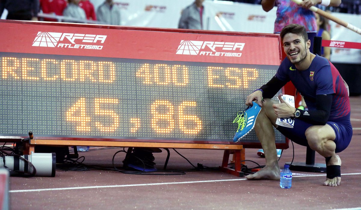 Nada más que añadir al respecto por la tarde de ayer, mi cara lo dice todo. Nuevo Récord de España en 400 y ganando el Mitin de Madrid.