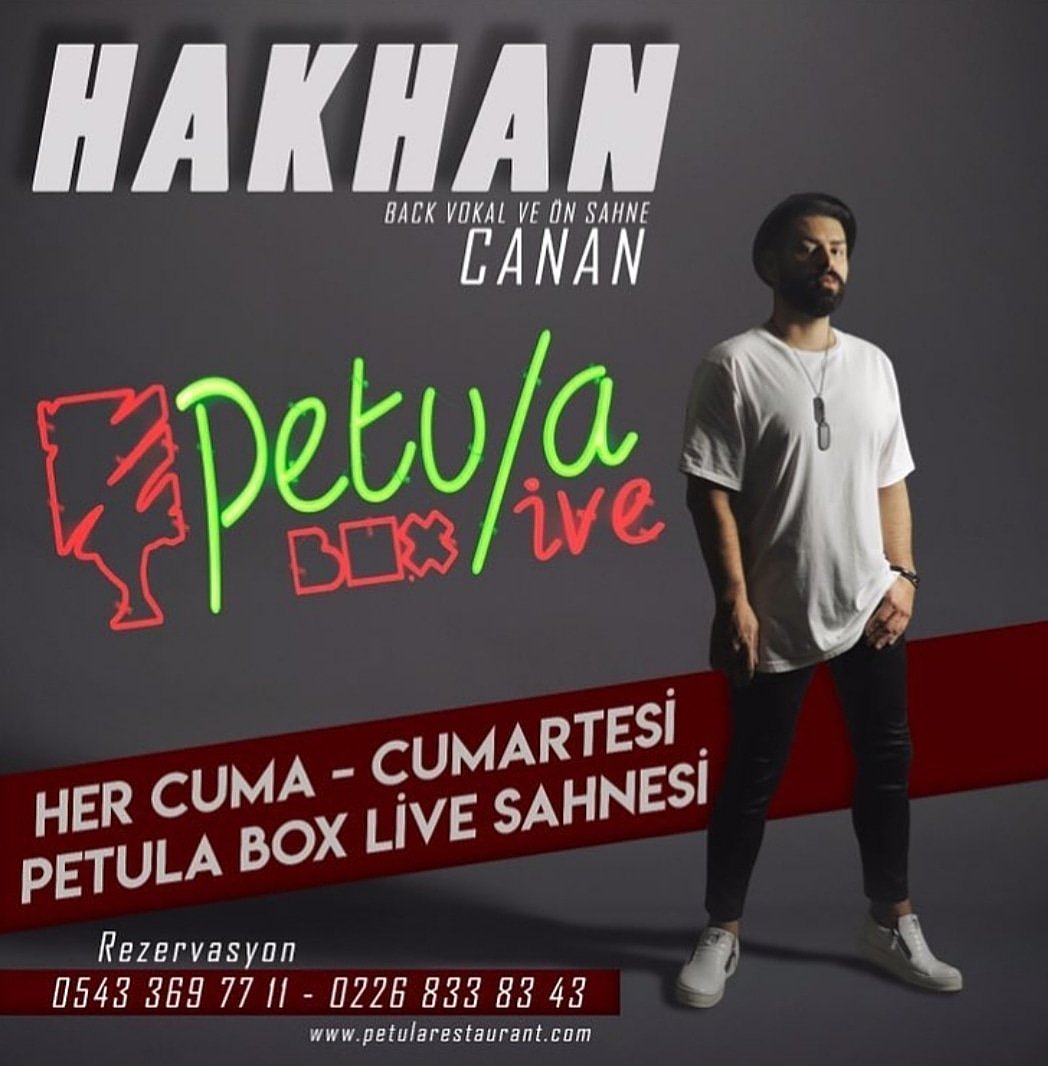 Hakhananac's tweet photo. Çok birşey söylememe gerek yok...💣💣 Hoşgeldin haftasonu...❤ Bizde eğlence garanti...💃💃 Bekleriz...😗 Çıkın çıkın gelin...👍🙏 #hakhanofficial #adısen #haftasonu #cuma #petulaboxlive @petula_boxlive https://t.co/w9H7ky2E6J