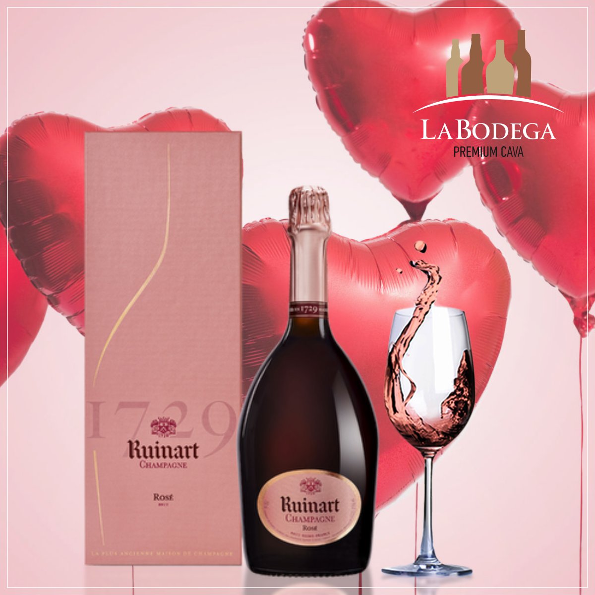 Labodegapaphos's tweet image. Ruinart Rosé, for a perfect night with our sweet Valentine! 

#Labodegacava #Labodega #Premium #Cava #ValentinesDay #Ruinart #Rosé