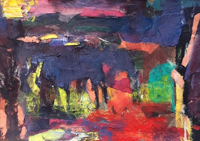 SCareyPainter's tweet photo. Mixed media and collage made on location,North Northfolk, near Snettisham. I like the freedom that collage gives the work. Allowing for suggestion to play a greater role #collageart #collage #pleinairpainter #pleinair #mixedmediaart  #mixedmedia #abstractart #abstracrtartist #nor https://t.co/I0wqGkZuRa