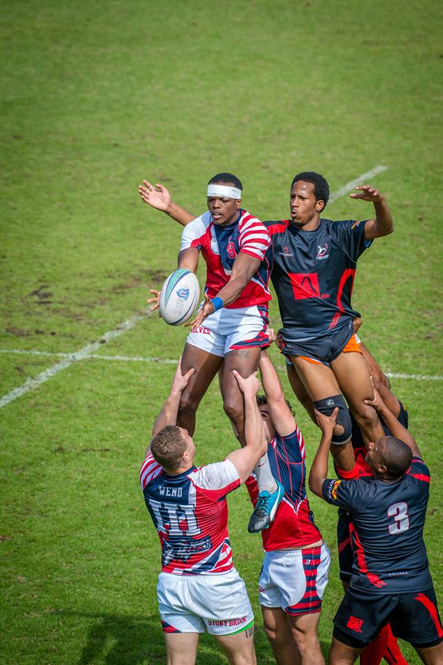 bermudaintl7s's tweet photo. Some of our favorite images of Stony Brook v. Bermuda All-Stars match at the 2016 inaugural Bermuda 7s tournament. Stony Brook won 12 - 5 in the Men's College Cup Semis to move into the finals against Dartmouth. #bermudaintl7s https://t.co/ytolk6CWW1