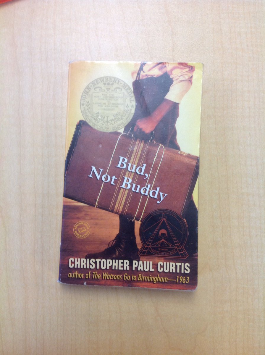5thThomas's tweet photo. We are reading Bud, Not Buddy!#trinitylearns MB https://t.co/4W8kpOOheD
