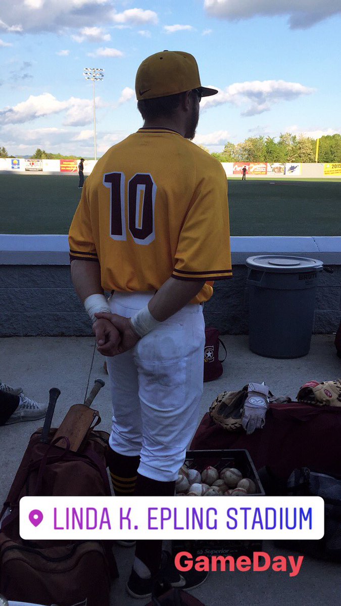 UCWV_Baseball's tweet photo. Wondering what is on @colbyjohnson14 ‘s (SO-OF) mind? He is probably thinking about making webjems, causing chaos on the bases, & bringing some 🔋⛽️juice🔋⛽️ to the Welch Athletic Complex➡️ #GiveForGold #KidisAWinner➡️ https://t.co/wznHOBD4DL https://t.co/P8RGGpLsYQ