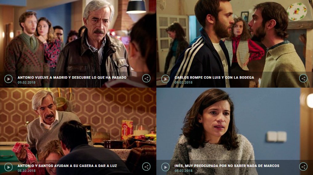 cuentametve's tweet photo. Carlos, Antonio, Inés, María... aquí cada Alcántara con su tema. Los mejores momentos te están esperamos #AlaCarta 👉 https://t.co/G1oXlDqze9 https://t.co/OHlgQOvibF
