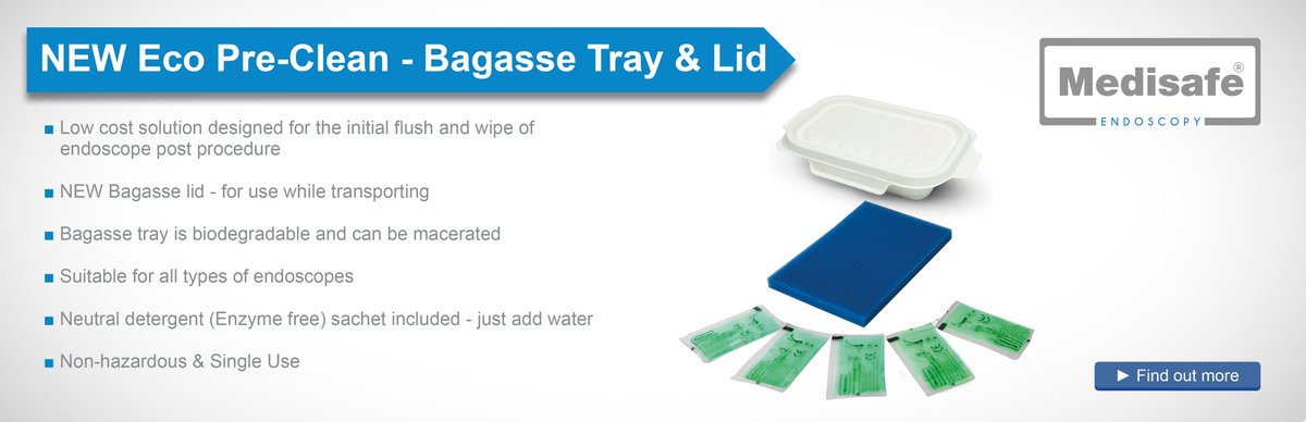 Medisafe’s Eco Pre Clean – Bagasse Tray - bit.ly/2G0pJ4L