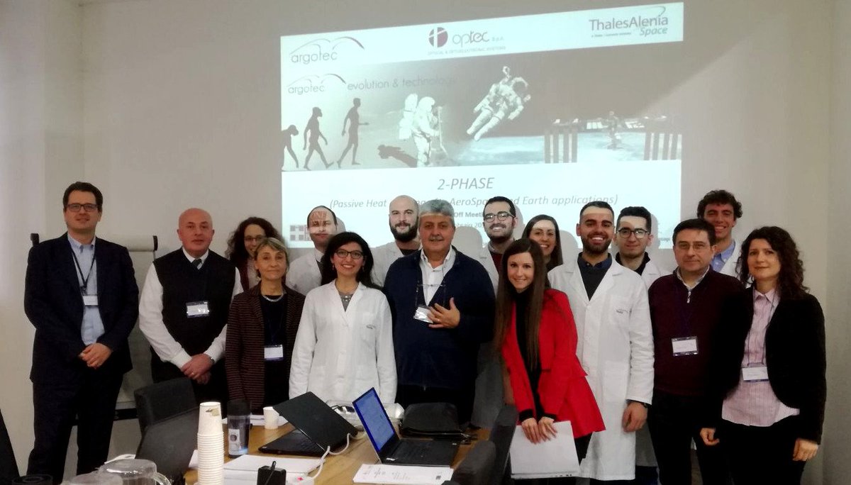 Argotec_Space's tweet photo. Let’s start the #2PHASE project! A group of small, medium and large companies from Regione Piemonte will work together with a partner from Regione Lombardia in order to develop innovative thermal systems. #KickOff #StayTuned @mesapcluster https://t.co/TOd3i7wjud