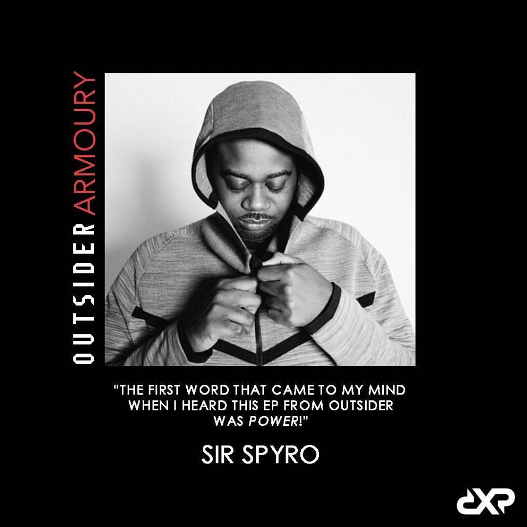 DXPMUSIC's tweet photo. OUTSIDER - ARMOURY EP 

Listen on Soundcloud - 
https://t.co/7SQxTKQnGj

AVAILABLE FROM SPOTIFY + APPLE MUSIC AT MIDNIGHT!!

Pre Order from @Junorecords - https://t.co/PXuBUJXOh2

#ARMOURY
@OutsiderGrime https://t.co/QQUGta6XO0