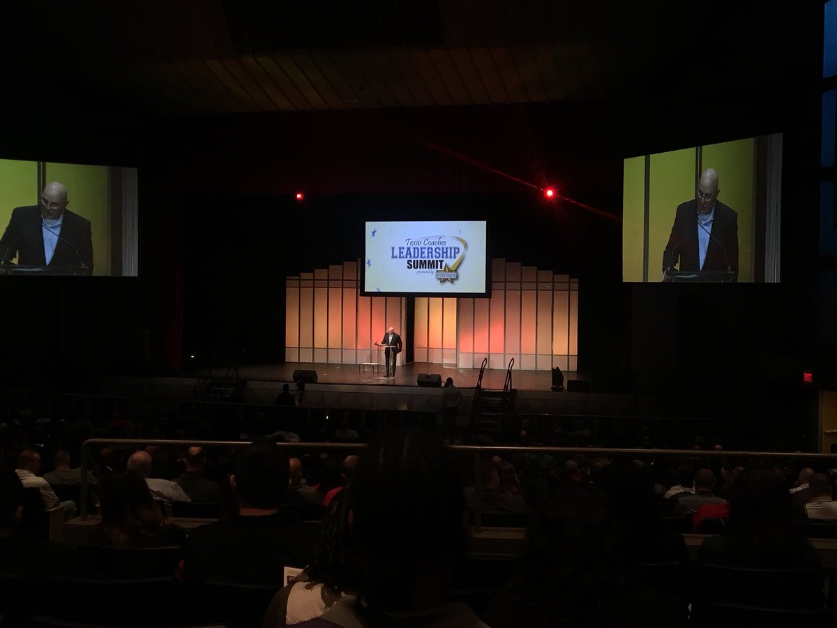 Coach_Bahr's tweet photo. Leadership Summit kicked off by the Executive Director of THSCA and TLU Alum @dw_dwr. Our coaches are constantly seeking opportunities to get better! https://t.co/zEodiYMkxs