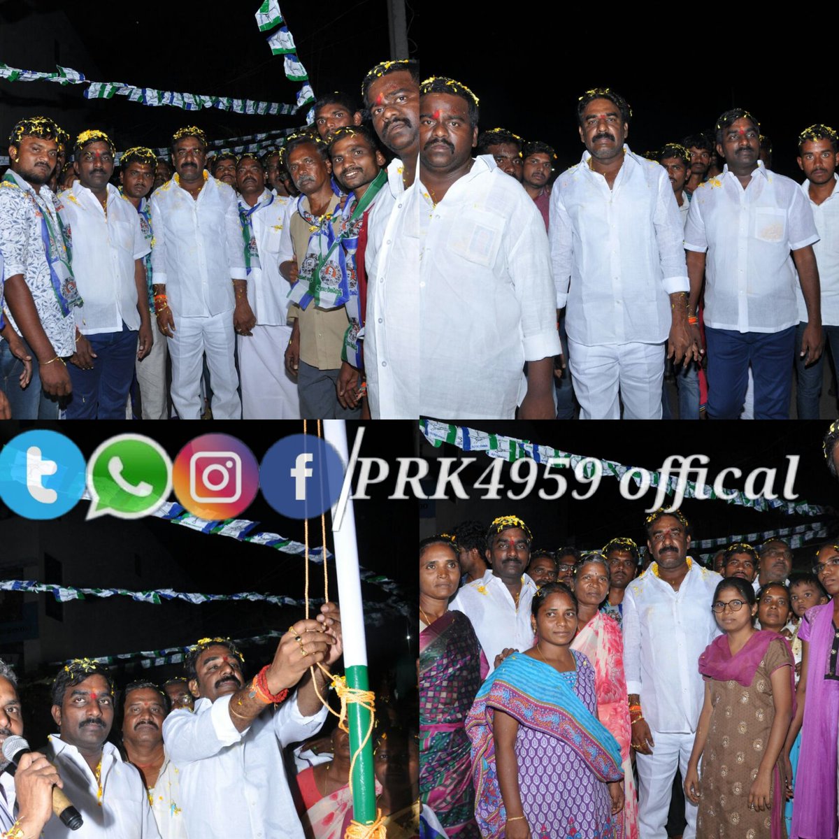 PRK_PVR's tweet photo. ఈరోజు మాచర్ల పట్టణంలో 9వ వార్డులో పార్టీజెండా ఆవిష్కరణ  ఎస్సీ సామాజిక వర్గానికి చెందిన50 కుటుంబాలు టీడీపీ నుండి  మాచర్ల ఎమ్మెల్యే పిన్నెల్లి రామకృష్ణారెడ్డి గారి ఆధ్వర్యంలో మరియు వైసిపి రాష్ట్రయువజన ప్రధాన కార్యదర్శి పిన్నెల్లి వెంకటరామిరెడ్డి గారి ఆధ్వర్యంలో పార్టీలో చేరారు https://t.co/qatWqKjmfx