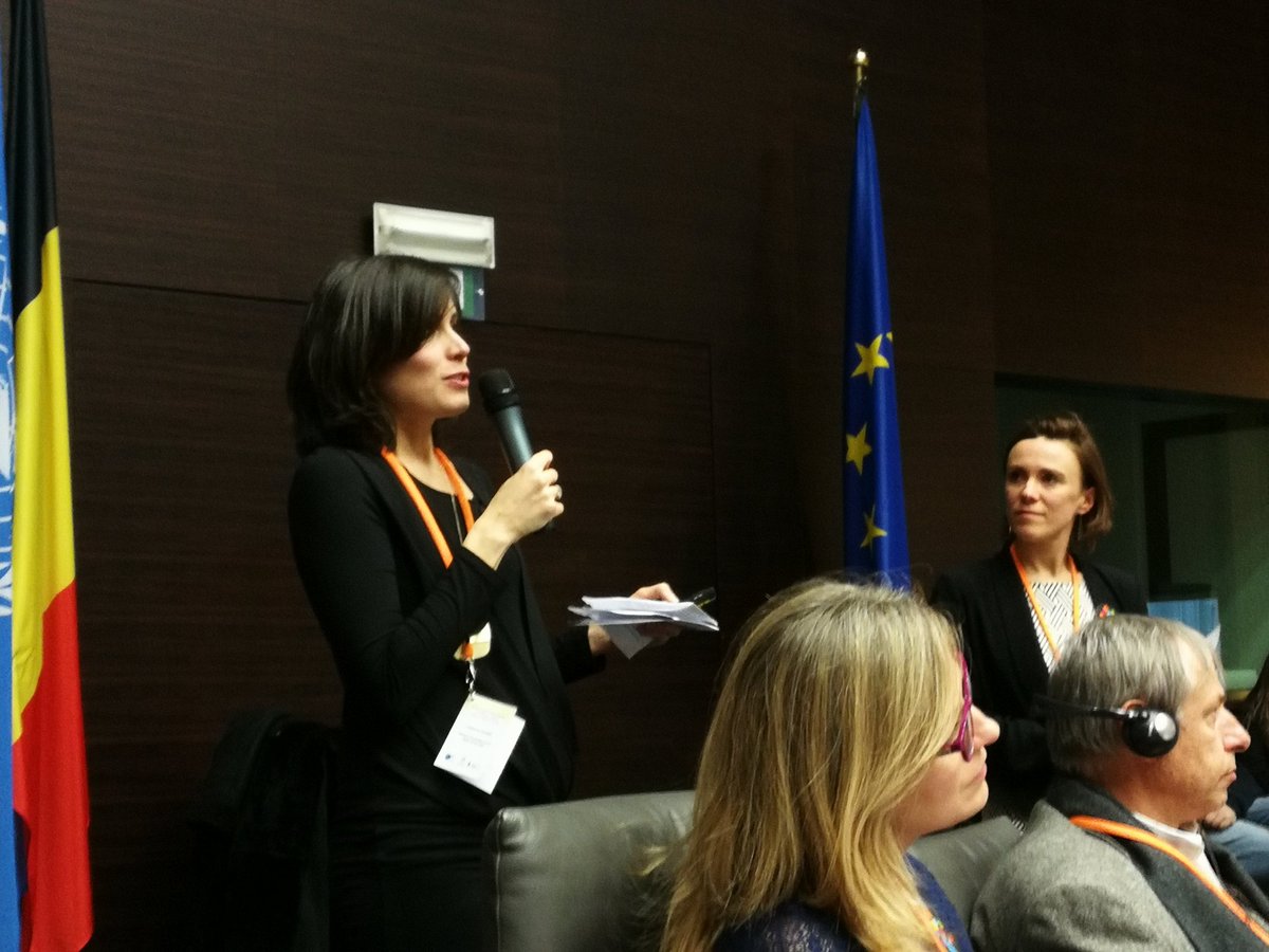 BVanKeirsbilck's tweet photo. Karen Van Laethem &amp; Catherine Peters from the Belgian @NCCR present the specific surveys they conducted with the most vulnerable children. Very lively presentation #makeallchildrencount https://t.co/GDTd2CUlvx
