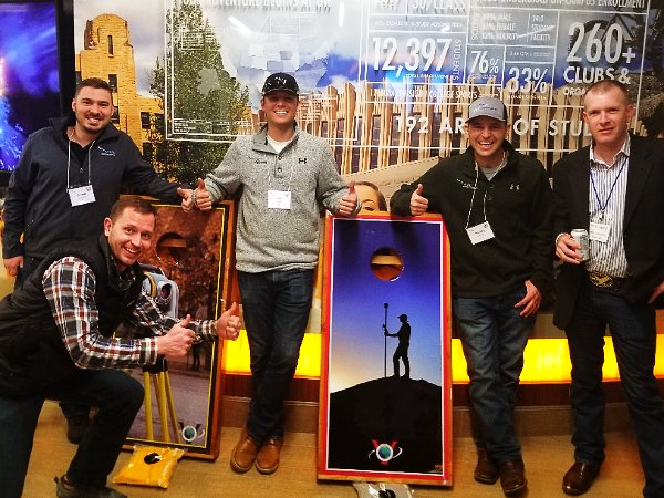 VectorsInc's tweet image. Bringing a bit of our Colorado charm to Wyoming . . . ✨ WWC Engineering is our Wyoming Engineering Society Conference Raffle Winner of 2018! ✨  Check out their Grand Prize - Vectors Custom Corn Hole Boards 👏