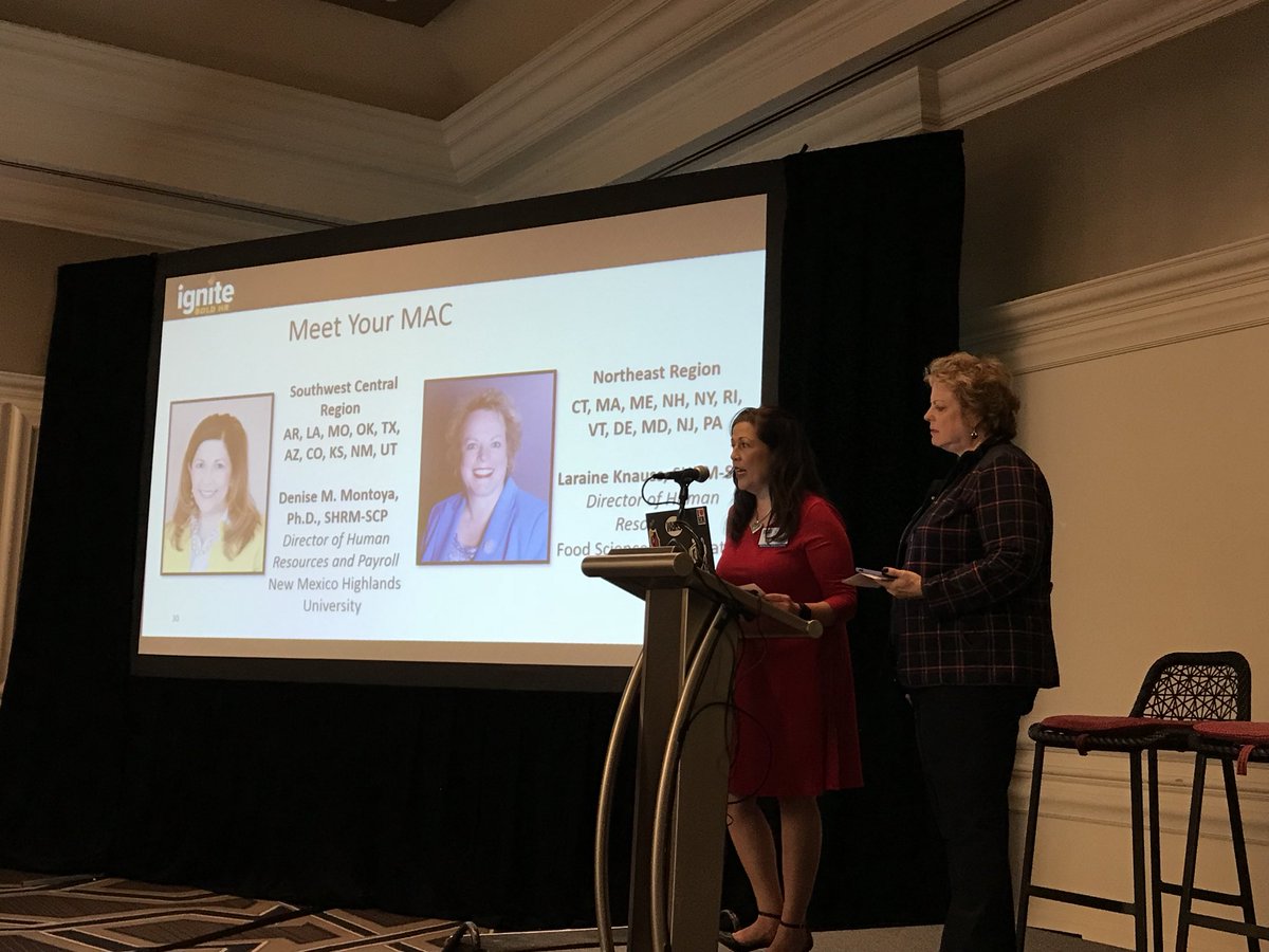 ScottDFerrin's tweet photo. @KnaussLaraine and @dmontoyamk represent the #SHRMMAC with an update on the #SHRM board and focus! #SHRMVLS #SHRMBIZ https://t.co/gyMoA22e2A