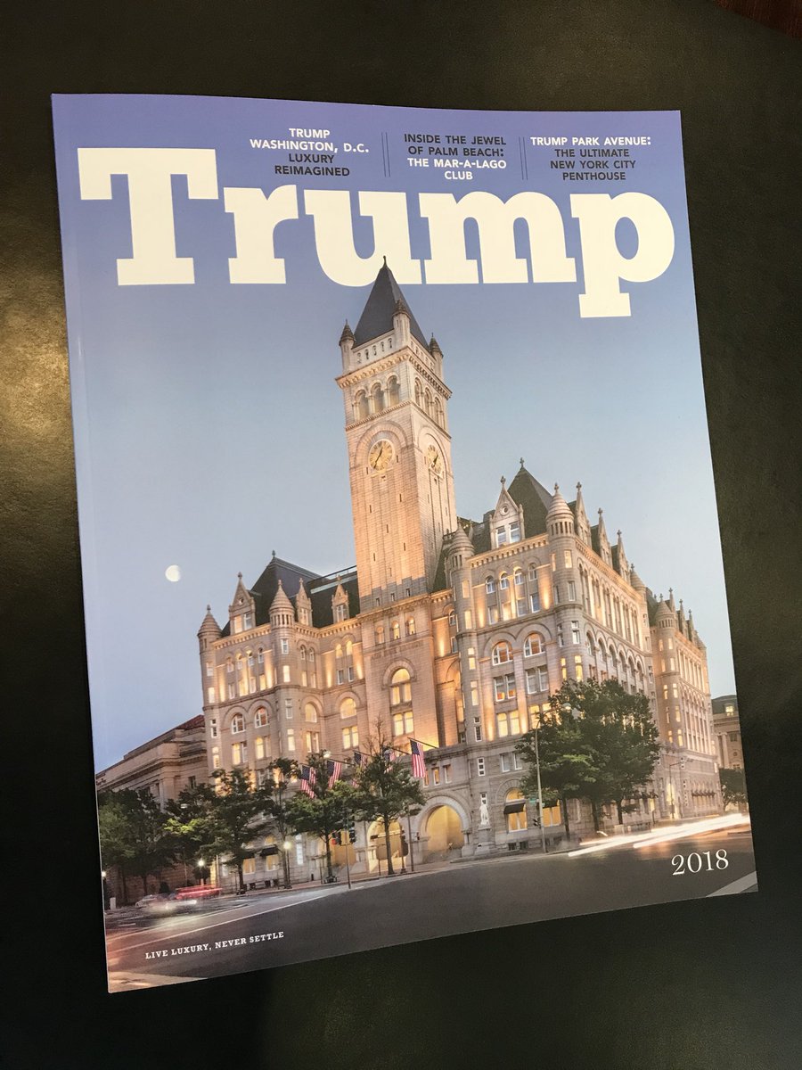 EricTrump's tweet image. Trump Magazine 2018 #HotOffThePress ✈️🏗🏢🇺🇸