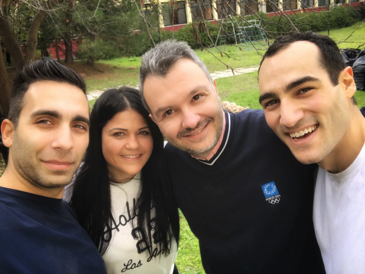 HAEC2's tweet photo. Study Abroad students  along with Hellenic American University students and staff cleaned up the garden of the Chatzikonsta Foundation for the Orphans. 
Participants completed their gardening work &amp; learned about the history and contribution of the foundation to the Greek society https://t.co/C41lbTPzxV