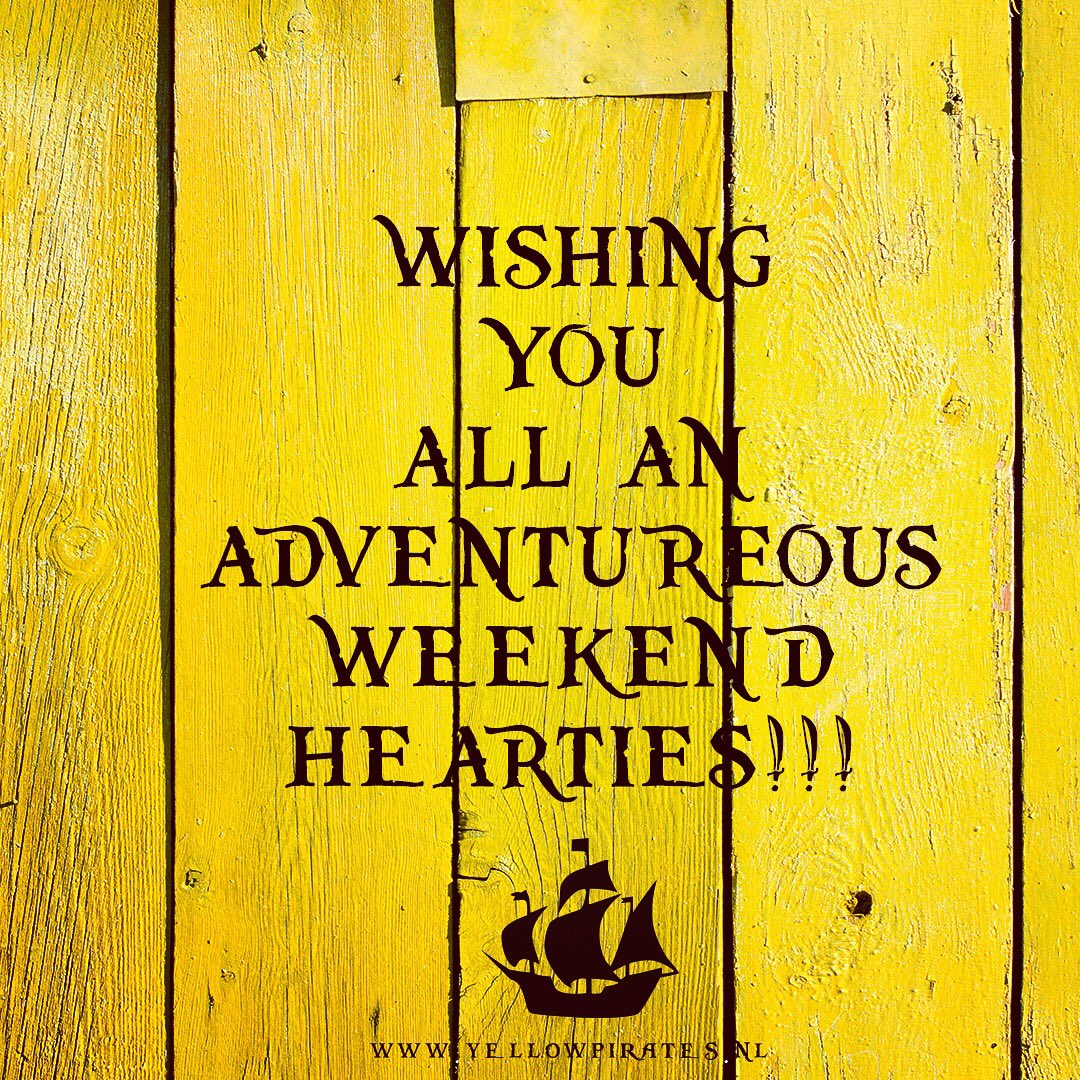 YellowPirates's tweet photo. And have fun!!! 😉💪🏼⚓️#weekend #pirates #socialmedia #instagram #yellow #adventure #branding #marketing #communicatie #yellowpirates #deventer https://t.co/SRSy2XCqOO