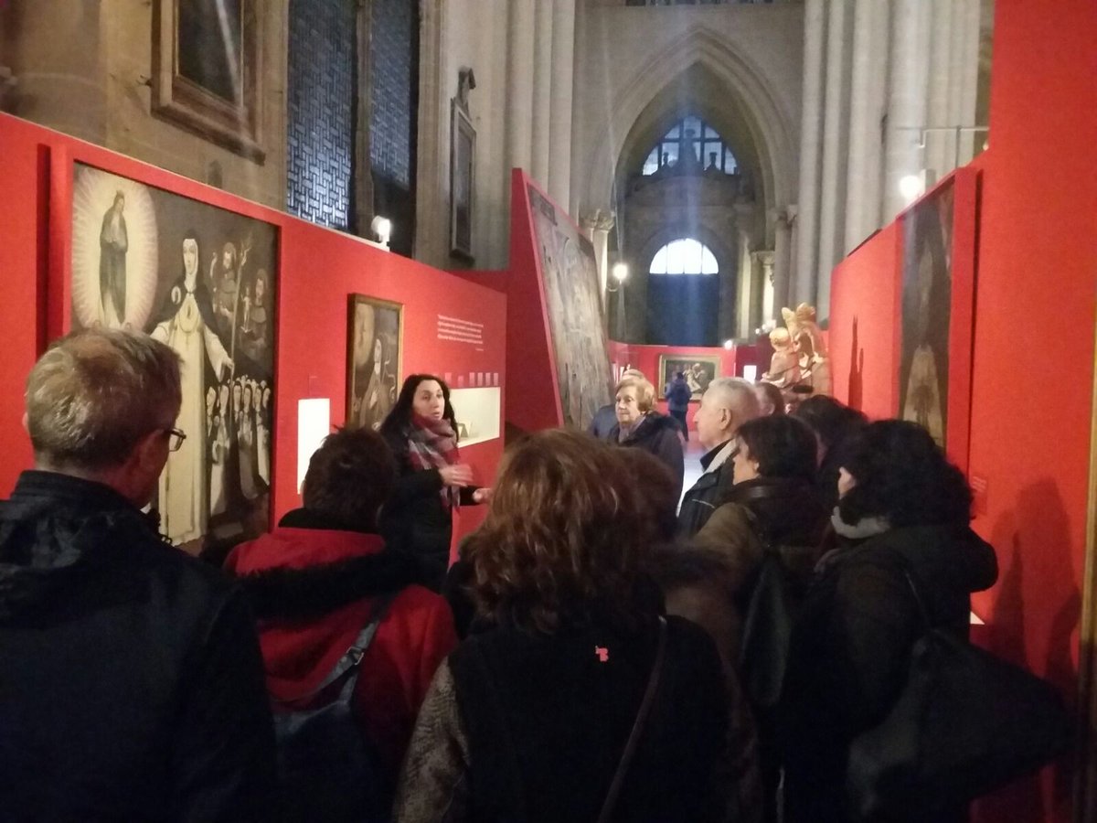 caritasto's tweet photo. Encantados con la visita a la @ExpoCisneros Una exposición histórica pero muy centrada en la vida de un gran hombre como fue el cardenal Cisneros.  Gracias a Nati, la guía, y a la Catedral Primada por invitarnos. https://t.co/sWEHK206AI