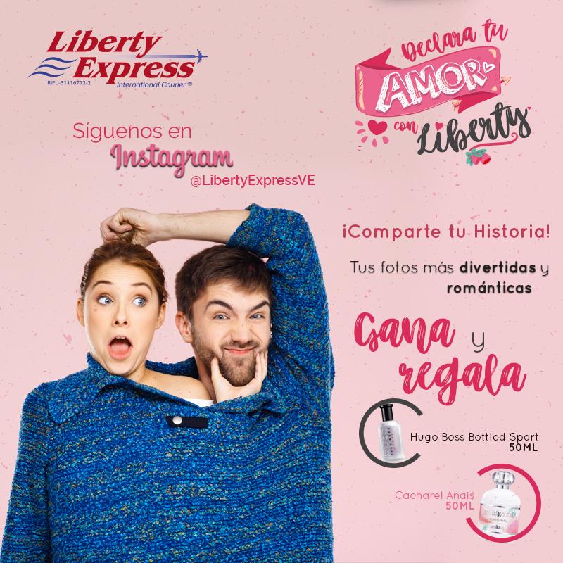LibertyExpress's tweet photo. Declara tu amor con Liberty Express y gana un perfume para él y para ella 😍, ¿Que tienes que hacer?
- Síguenos en nuestro instagram (@Libertyexpressve) y participa 👌
#concurso #courier #sanvalentín #envíos #perfumes #hugoboss #comprasonline #fotos #instave #happy https://t.co/MNQ24mhJvx