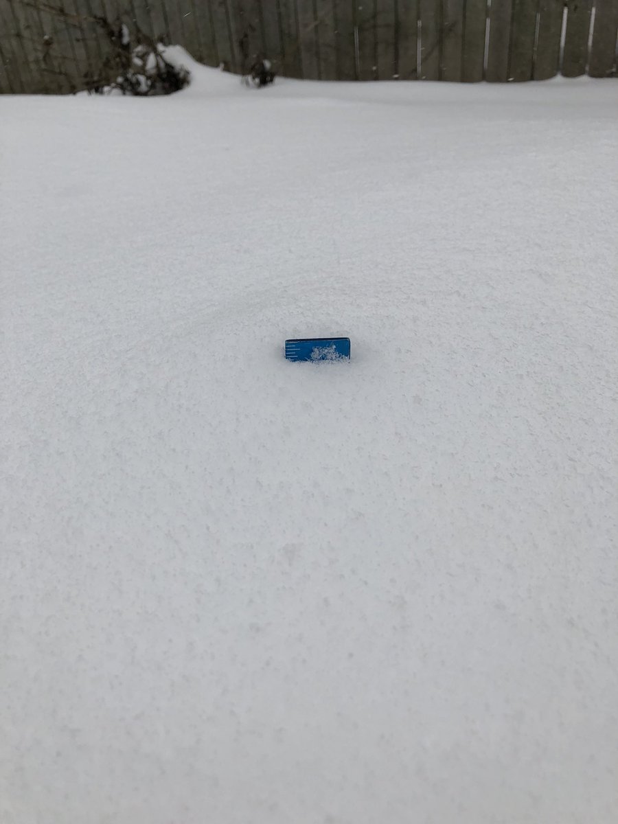 RebeccaSchuld's tweet photo. That was a moderately difficult shovel chore this morning. #ClassicWisconsin #Winter my snow depth is like a foot now woo! https://t.co/yoPWzh3clO
