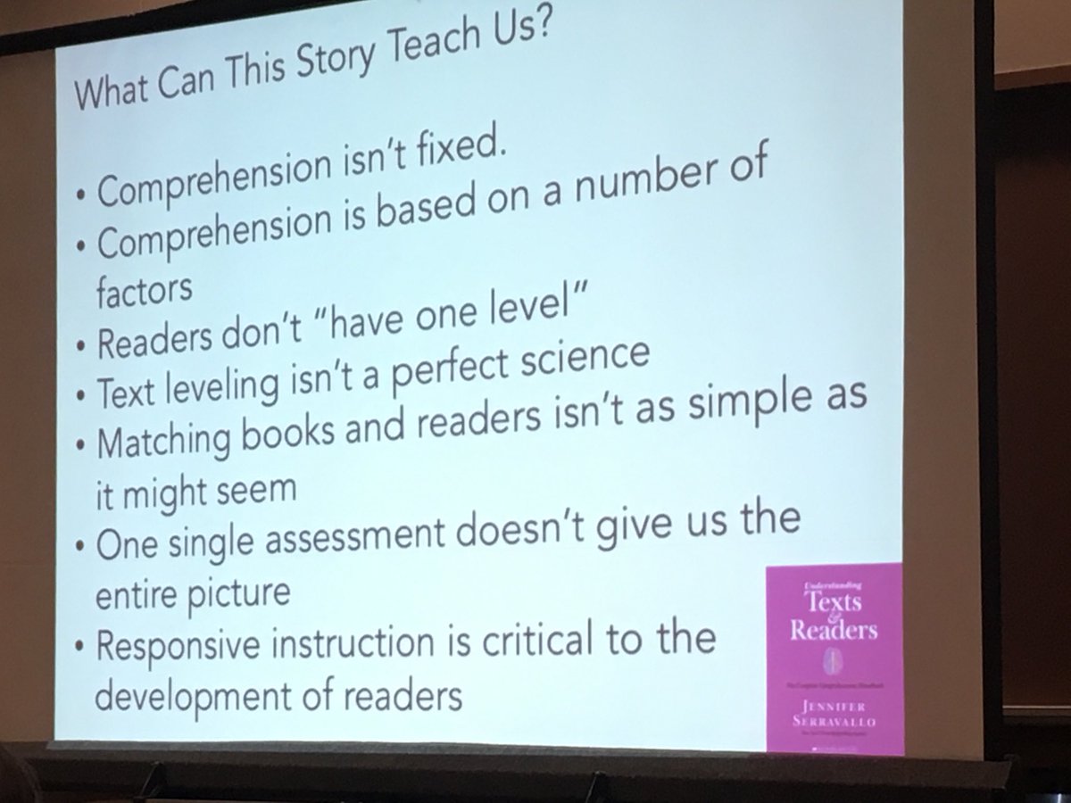 Reading is more complex than a level. Here it is again from <a href="/JSerravallo/">Jennifer Serravallo</a> #WSRA18