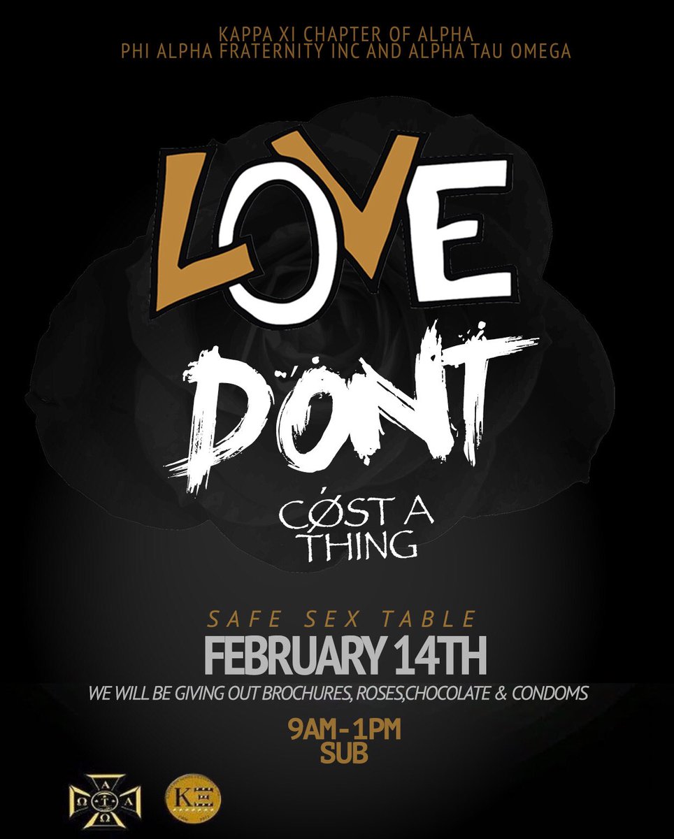 AlphaTauOmegaHN's tweet image. We will be partnering with the @MTSU_Alphas on February 14th in the Student Union passing out Valentine's day essentials! Come see us!