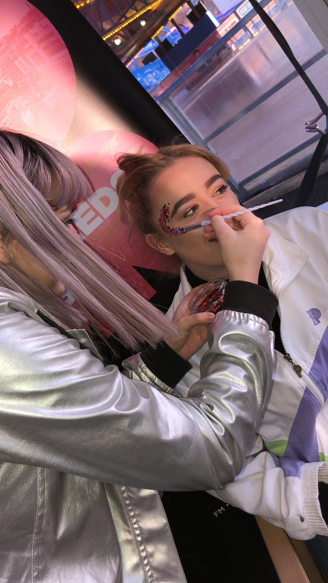 <a href="/WeCanSparkle/">We Can Sparkle</a> spreading the sparkle across millennium square ✨✨✨✨