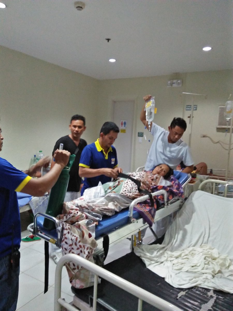 Rhs 13 On Twitter On 2300h 09 February 2018 Rhs13 Personnel Po2 Lala Nurse And Spo1 Mallorca Ambulance Driver Evacuated Patient Scarlet Walker 52 Y O Relative Of Po2 Rojas From Mj Santos Hospital Butuan City To