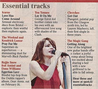 bdimusic's tweet image. Thanks to @thetimes for putting @_TheMagicGang's new single #GettingAlong🤝 as one of their #EssentialTracks🙌