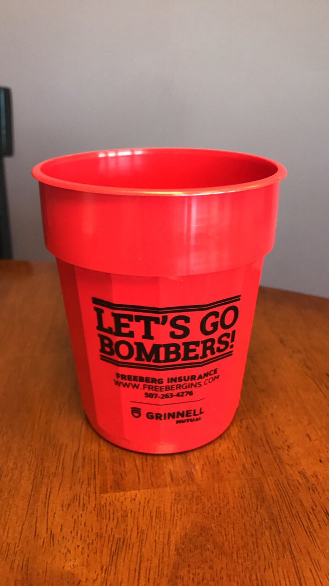 Laf0705's tweet photo. Game day!  Come support the Girls and Boys Basketball teams tonight.  Girls play at 6:00, Boys at 7:30. Freeberg insurance will be handling out these stadium cups. LET’S GO BOMBERS!! https://t.co/2VlRtIyWrC