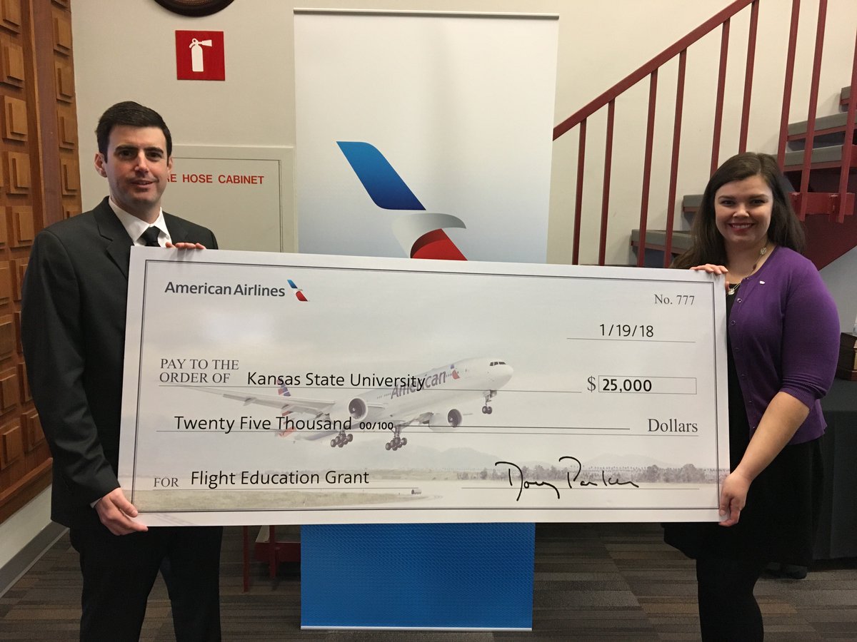 KSU_Salina's tweet photo. Thanks to a $25,000 grant from @AmericanAir, K-State Polytechnic can introduce more youth to aviation. So, where will the funds go? Read here: https://t.co/fB5uiHw1mD

#flykstate #kstateaviation #emaw #wildcatway #nextgen https://t.co/Pl9iIvCVEZ