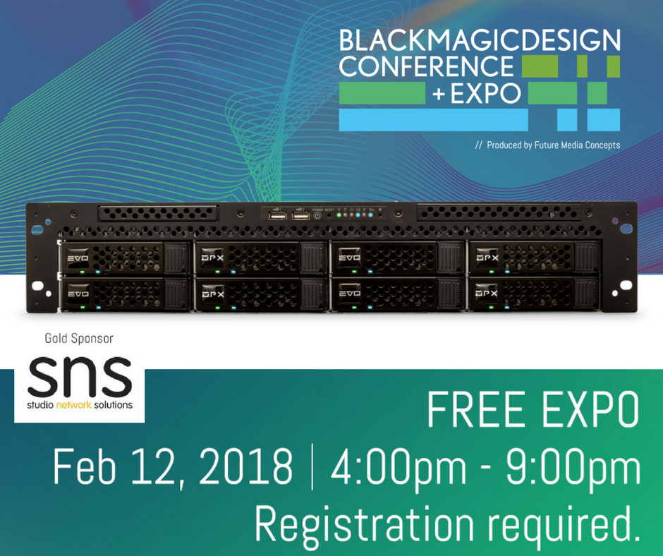 FMC_Conferences's tweet photo. #DidYouKnow: #StudioNetworkSolutions is unveiling the new #EVO #DPX shared storage at the #BlackmagicDesign Conference & Expo? Stop by on Monday, Feb 12th! Registration is free: https://t.co/VTPmvqc0ut #LA https://t.co/PB5bFGgs7O