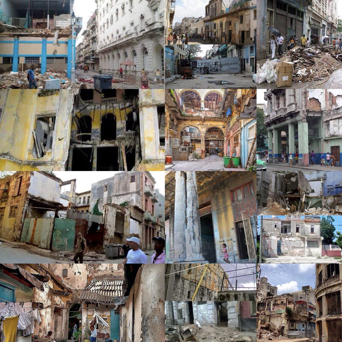El legado del Castrismo en #Cuba en 59 años. La destrucción económica social y moral de un país porqué unas fotos hablan más que mil palabras.