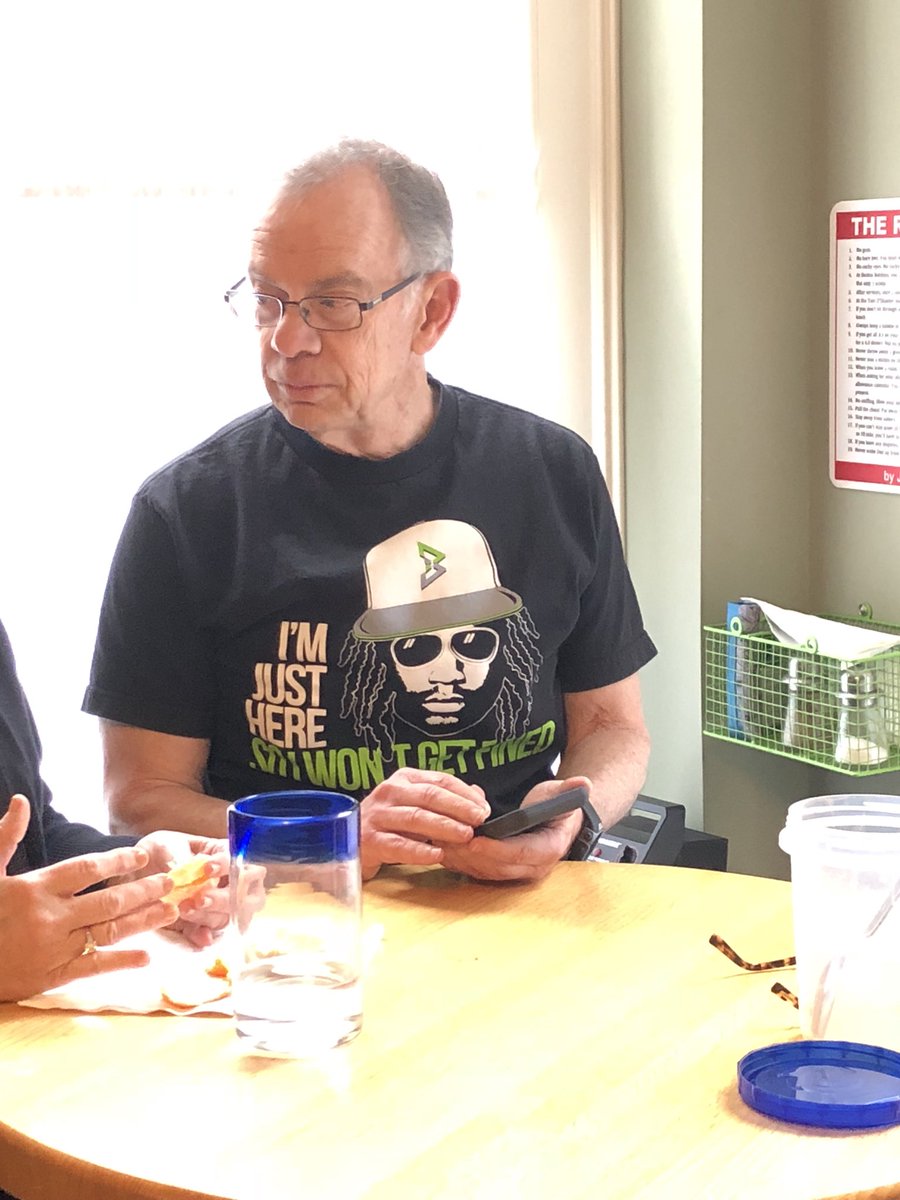Friday night and Bob rockin his #BeastMode <a href="/MoneyLynch/">Marshawn Lynch</a> <a href="/beastmodestore/">BEAST MODE® Apparel</a>