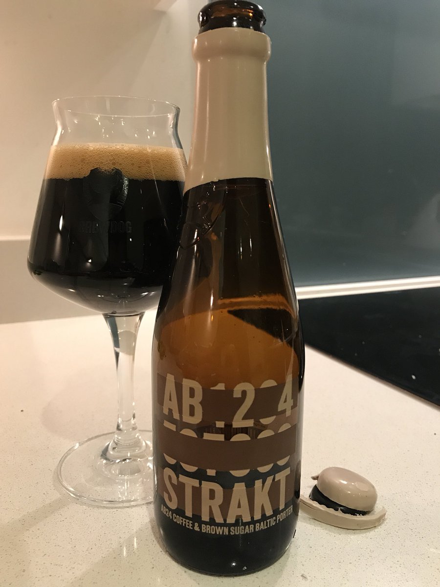 Finally sat down for a beer and a half term beer at that. 

@Brewdog AB:24

Silky smooth, sweet luxury roasted porter. Would make a great pudding beer. 

<a href="/Ale_Uprising/">Zee</a> <a href="/BayBeerReviews/">Bay Beer Reviews</a> @Vibrantmathews