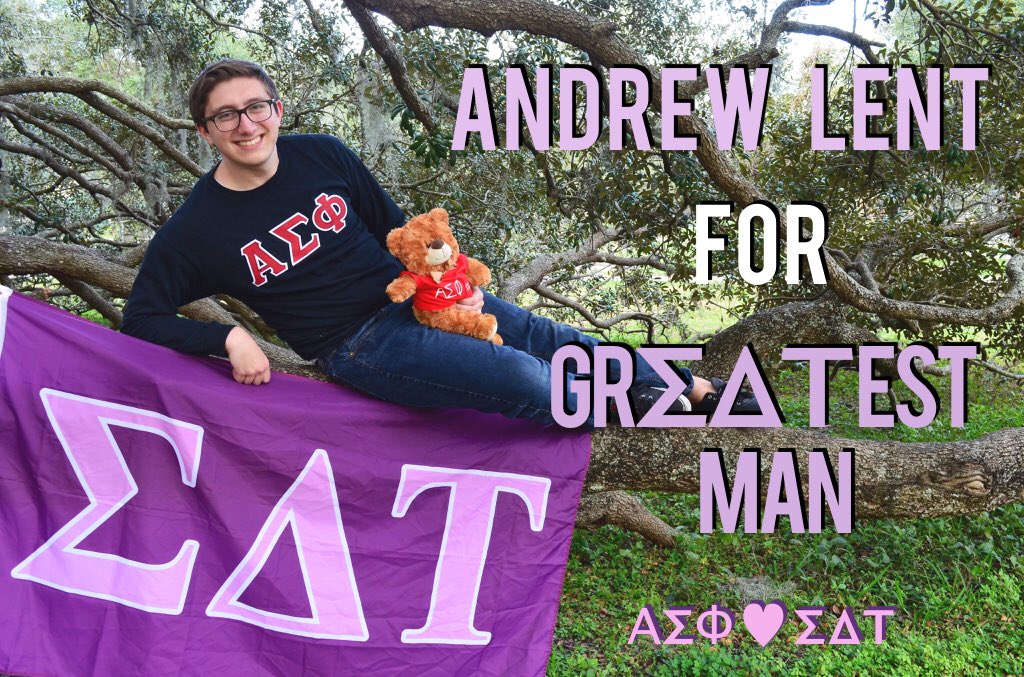 Meet Andrew from ΑΣΦ!  Favorite this to help him win the title of
"The GrΣΔΤest Man!"🎡