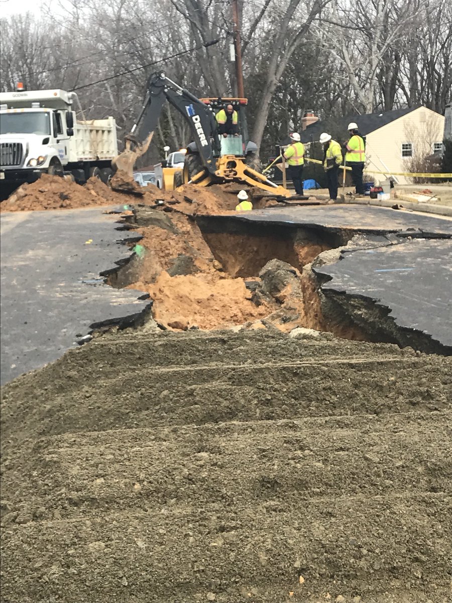 “It’s like the Grand Canyon of Twin Brook Road. It’s amazing looking down into that sinkhole how deep it is,” said Cathy Gray. <a href="/wusa9/">WUSA9</a>