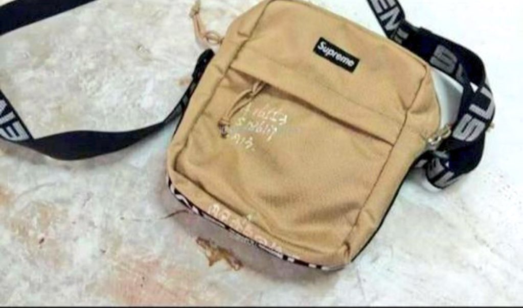 supreme ss18 tan shoulder bag