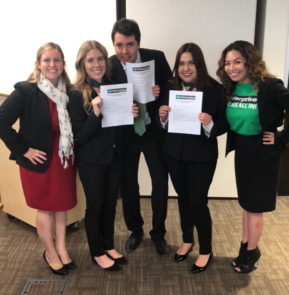 EnterpriseSoCal's tweet photo. Congrats to Area Mgr Beth and the #32FF โTriple Threatโ Team on winning todayโs presentations. Each intern won a $1,000 scholarship. https://t.co/oZ51DGg20s