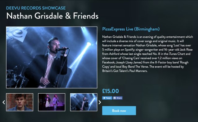 Only a few days untill the Pizza Express LIVE show in Birmingham cant wait, so excited to see you all there its gonna be sick such a good line up. crwd.fr/2BhHltU