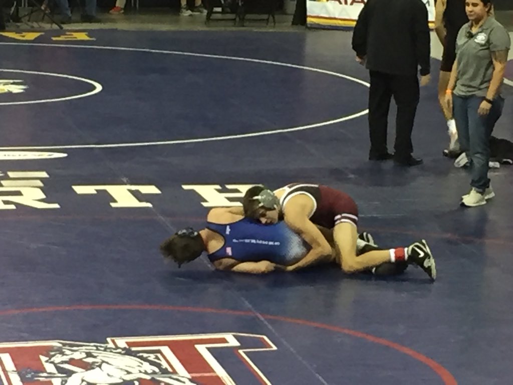 DMHSwrestling's tweet photo. Alex Dieball is into the medal rounds. https://t.co/idkyDlUAZg