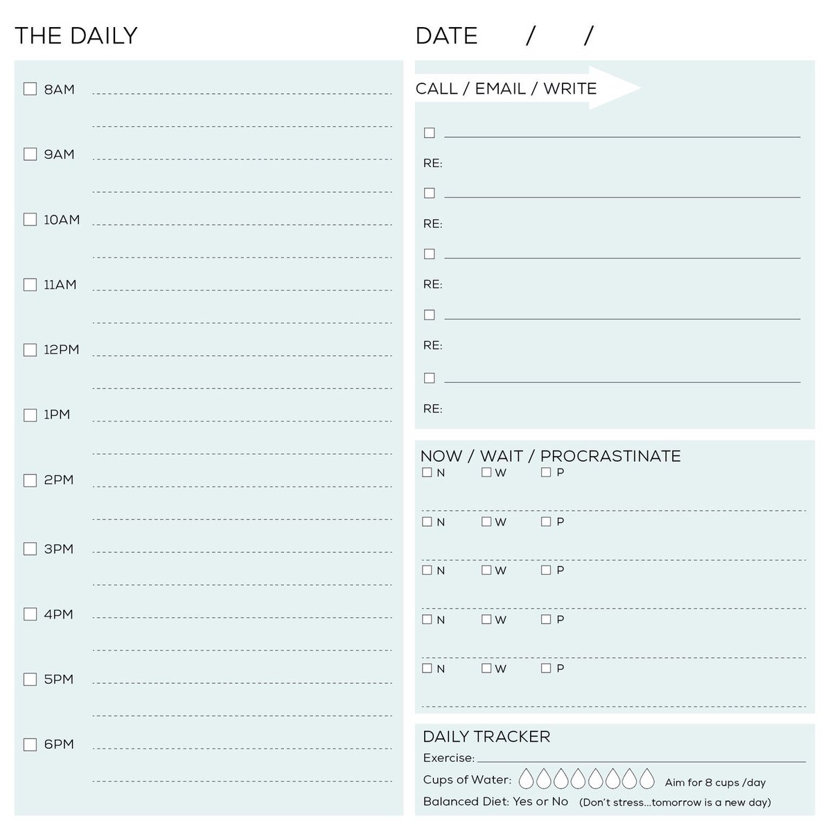 one_per_week's tweet photo. Planner people...you need this!  The Daily - 50 sheets of #organization https://t.co/oiJdNjd5Df https://t.co/jl2Tnzyh1e