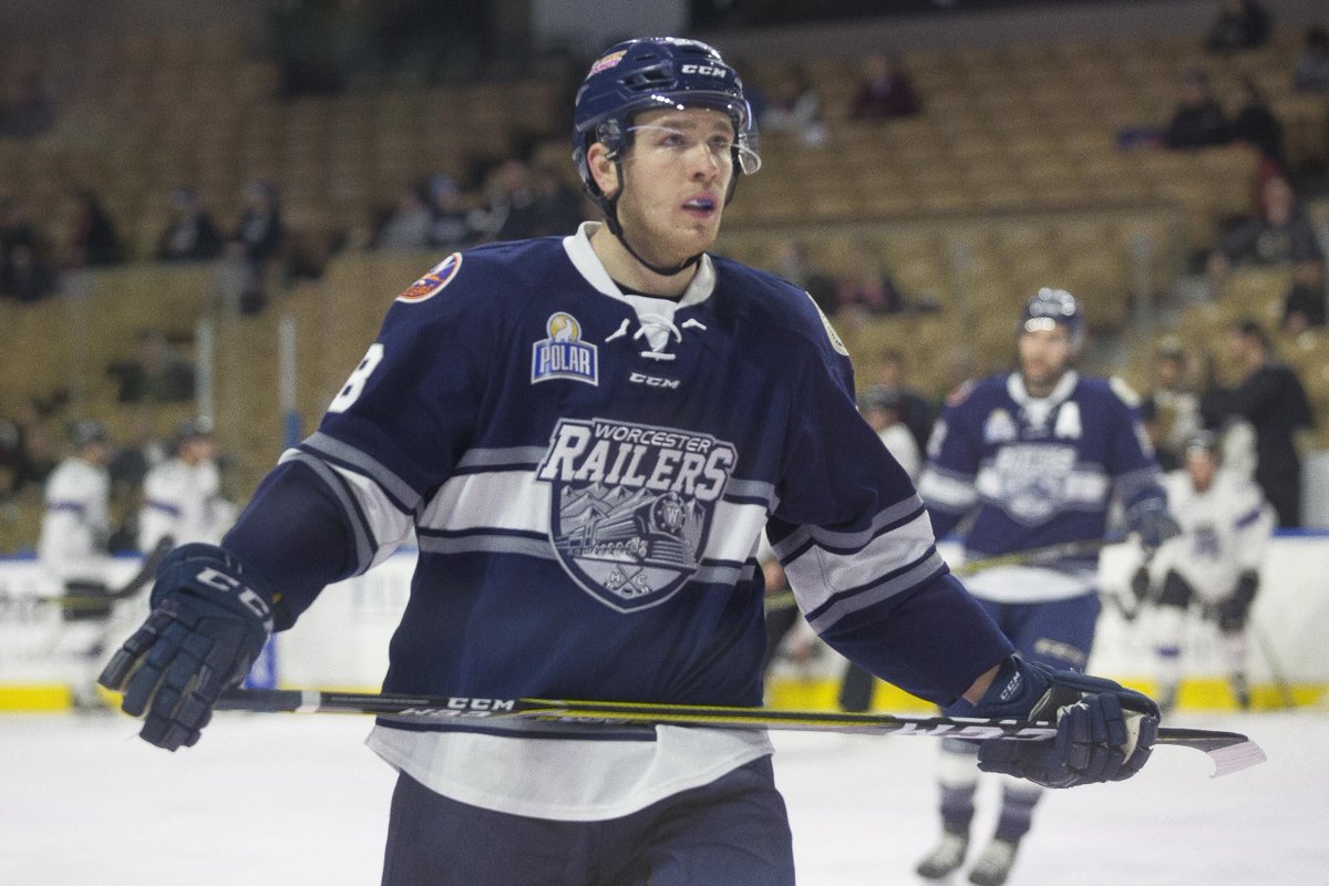 Railers: #Holden rookie Connor Doherty is at home on Railers' blue line buff.ly/2H1LL8A <a href="/BillBallouTG/">Bill Ballou</a> <a href="/RailersHC/">Worcester Railers</a>