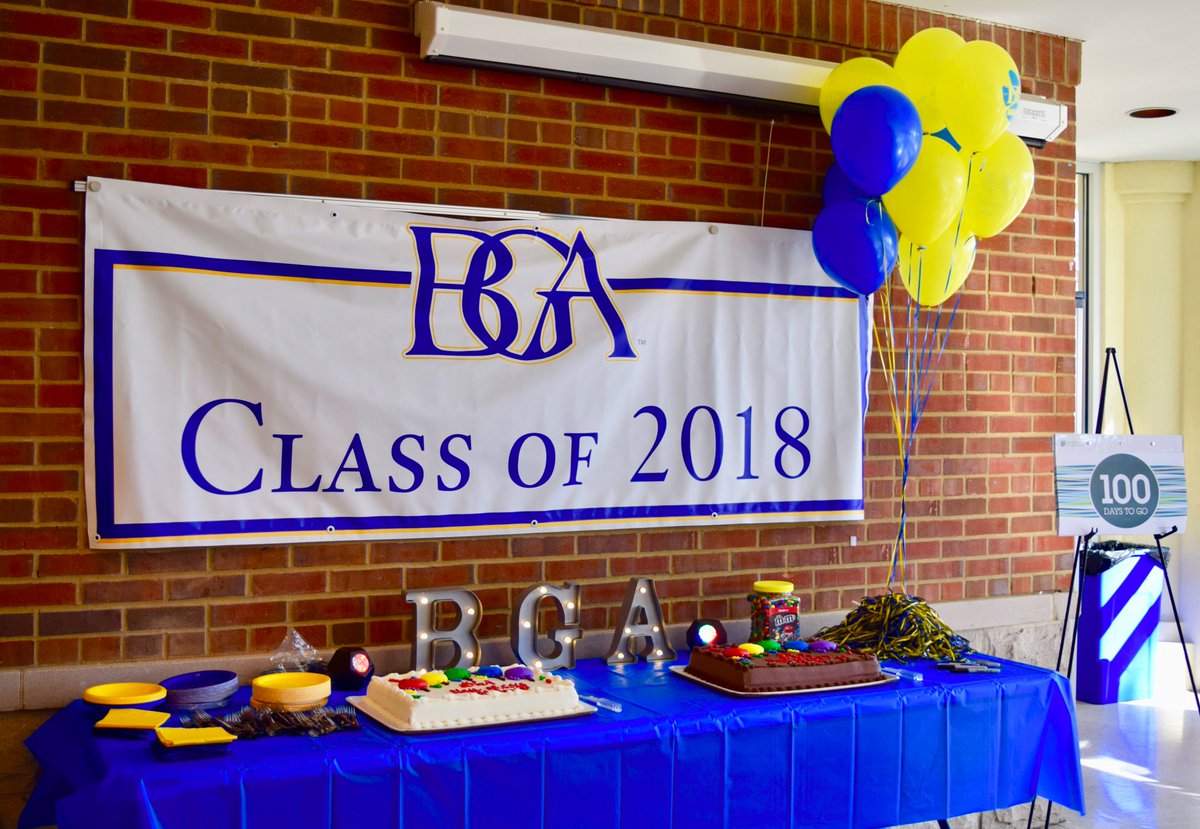 BGAwildcats's tweet photo. #BGAClassof2018 celebrated 100 days of class complete and just 100 days until graduation! Let's make the most of these last three months! #100daysofschool #100daysuntilgraduation https://t.co/cnnTc7g3R2