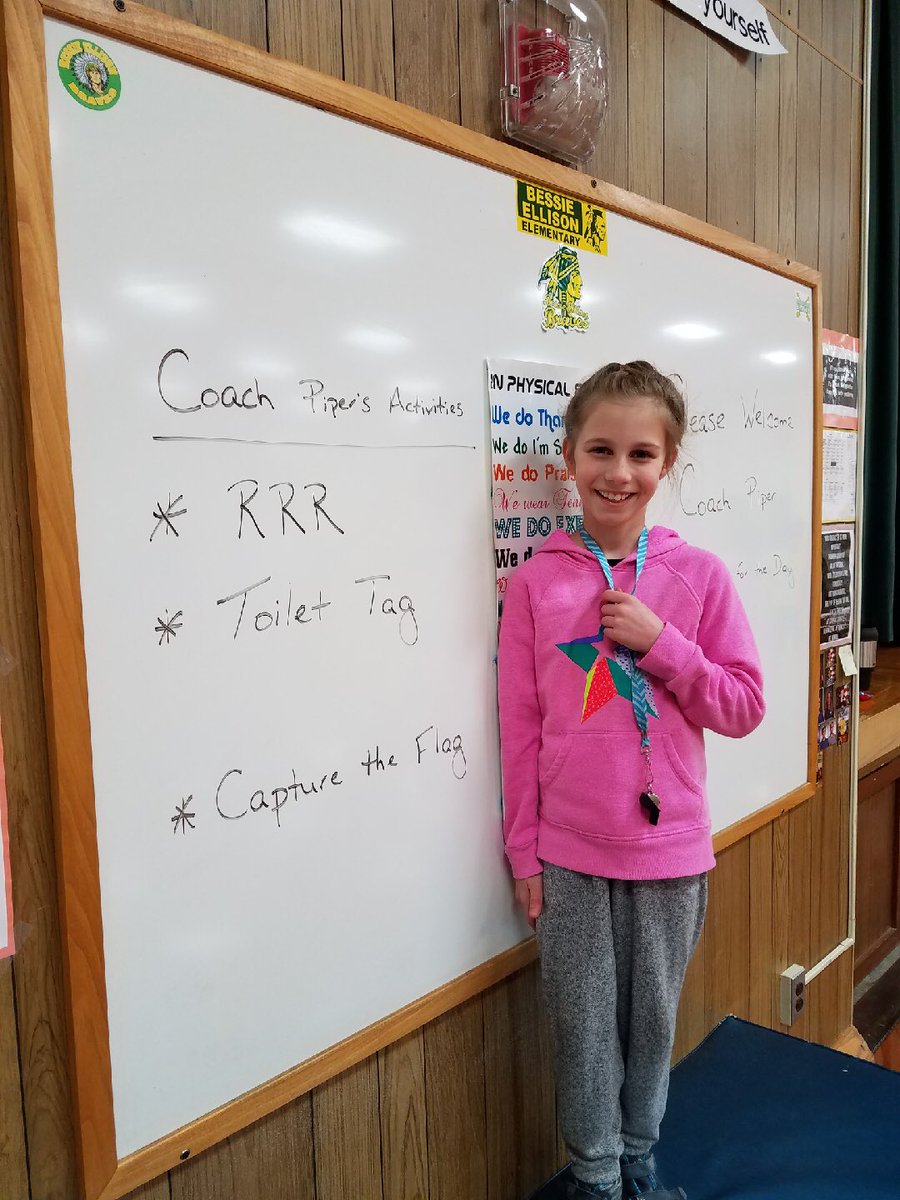 Coach Piper did an amazing job as our PE teacher of the day a couple of weeks ago!  #sjsdproud #ellisonrocks