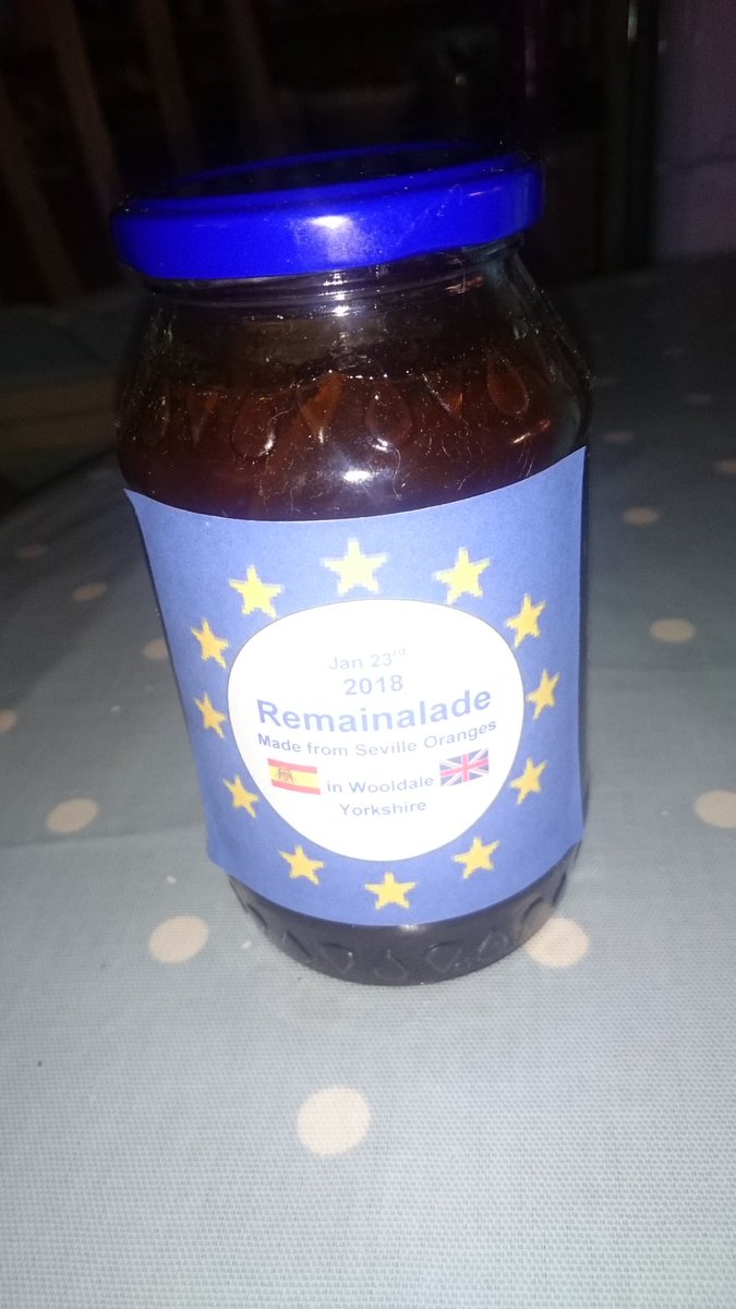 NickAnstey's tweet photo. Thank you to @Thelma_WalkerMP. For #CVBC18 today, and for great questions at PMQs. Hope you enjoy the Remainalade https://t.co/IeRyLCcM3q