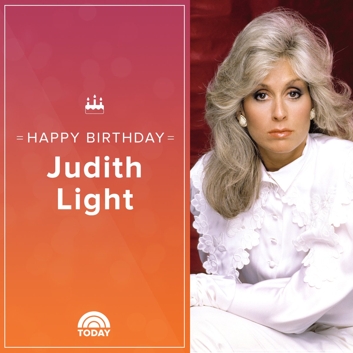 Happy birthday, Judith Light you\re still the boss!  